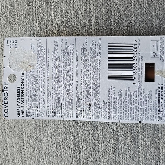 COVERGIRL Simply Ageless Concealer in Espresso Color 390 Espresso #6 - Picture 2 of 3